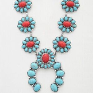 Western Rodeo Horse Concho Necklace